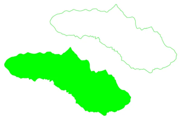 Isla Sumba República Indonesia Sudeste Asiático Islas Menores Sonda Mapa — Vector de stock