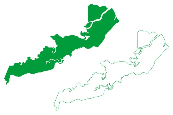 Anori Municipality Amazonas State Municipalities Brazil Federative Republic Brazil Mapa — Vector de stock