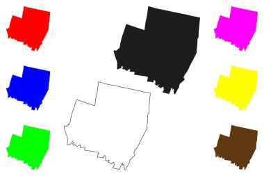 San Francisco Coacalco city (United Mexican States, Mexico, Mexico State) map vector illustration, scribble sketch Coacalco de Berriozabal map