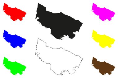 San Pedro Garza Garcia city (United Mexican States, Mexico, Nuevo Leon State) map vector illustration, scribble sketch San Pedro Garza Garcia map