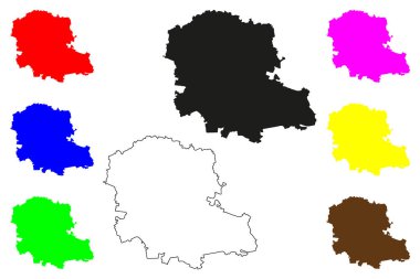 Xalapa city (United Mexican States, Mexico, Veracruz State) map vector illustration, scribble sketch Jalapa, Xalapan or Xalapa-Enriquez map