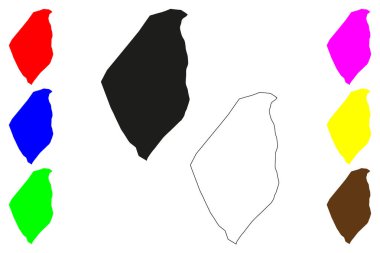 Maksimum Şehir (Mozambik Cumhuriyeti) harita vektör illüstrasyonuName