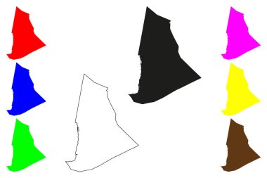 Tipitapa şehri (Nikaragua Cumhuriyeti) harita vektör çizimi, karalama çizimi Tipitapa haritası