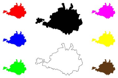 Gashua şehri (Nijerya Federal Cumhuriyeti, Yobe State) harita vektör çizimi, Gashua haritası