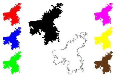 Osogbo şehri (Nijerya Federal Cumhuriyeti, Osun Eyaleti) harita vektör çizimi, Osogbo Oroki haritası çizimi