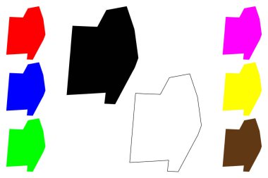 Arifwala şehri (Pakistan İslam Cumhuriyeti) harita vektör çizimi, çizim Arif Wala haritası