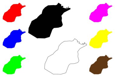 La Chorrera şehri (Panama Cumhuriyeti) harita vektör çizimi, çizim La Chorrera haritası