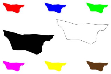 Huanuco şehri (Peru Cumhuriyeti) harita vektör çizimi, Caballeros del Leon de Huanuco, Wanuku haritası