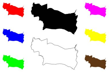 Danao şehri (Merkez Visayas Bölgesi, Filipinler Cumhuriyeti, ROP) harita vektör çizimi, çizim Danao haritası