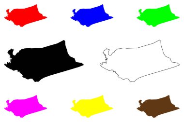 Ilagan şehri (Cagayan Vadisi Bölgesi, Filipinler Cumhuriyeti, ROP) harita vektör çizimi, çizim çizimi Ilagan haritası