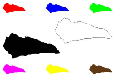 Kidapawan şehri (Soccsksargen Bölgesi, Filipinler Cumhuriyeti, ROP) harita vektör çizimi, kroki çizimi Kidapawan haritası