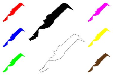 Ligao şehri (Bicol Region, Filipinler Cumhuriyeti, ROP) harita vektör çizimi, çizim Ligao haritası
