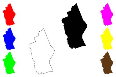 Tacurong Şehri (Soccsksargen Bölgesi, Filipinler Cumhuriyeti, ROP) harita vektör çizimi, çizim Tacurong haritası