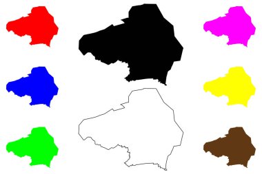 Tabuk şehri (Cordillera Bölgesi, Filipinler Cumhuriyeti, ROP) harita vektör illüstrasyonu, Tabuk haritası karalaması