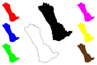 Talisay şehri (Merkez Visayas Bölgesi, Filipinler Cumhuriyeti, ROP) harita vektör çizimi, Talisay haritası çizimi