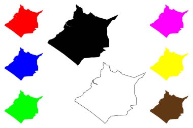 Toledo Şehri (Merkez Visayas Bölgesi, Filipinler Cumhuriyeti, ROP) harita vektör çizimi, karalama çizimi Toledo haritası