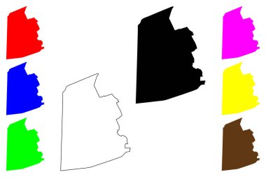 Reutov şehri (Rusya, Rusya Federasyonu) harita vektör çizimi, çizim çizimi Reutov haritası