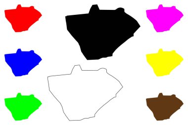 Alcorcon şehri (İspanya Krallığı) harita vektör çizimi, çizim Alcorcon haritası