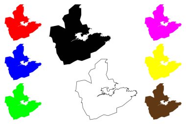 Gavle şehri (İsveç Krallığı) harita vektör çizimi, Gavle haritası karala