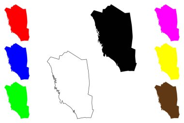 Helsingborg Şehri (İsveç Krallığı) harita vektör çizimi, çizim Helsingborg haritası