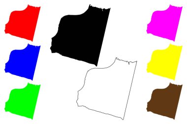 Pak Kret şehri (Tayland Krallığı, Siyam) harita vektör çizimi, çizim Pakkret haritası