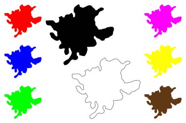 Edremit kenti (Türkiye Cumhuriyeti) harita vektör çizimi, Edremit haritası çizimi