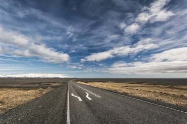 İzlanda'daki uzaktan Otoban