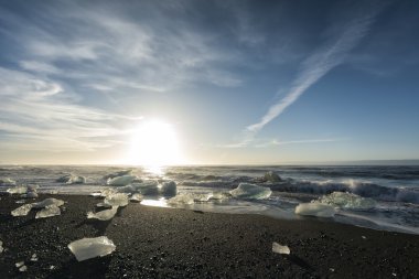 Glacier adlı Jokulsarlon, İzlanda