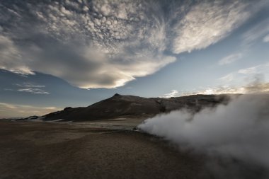 Kış manzarası, Myvatn, İzlanda