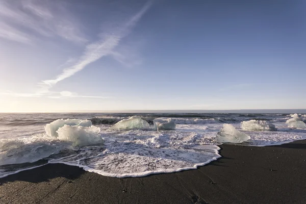 在 Jokulsarlon，冰岛冰川 — 图库照片