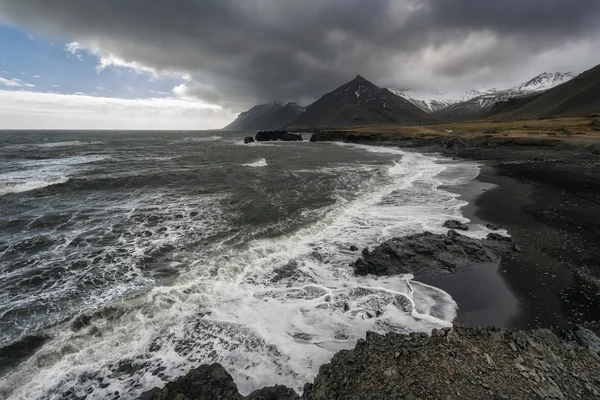 Paysage marin dans la région de Stokknes, Islande — Photo