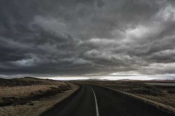 Carretera remota en Islandia — Foto de Stock