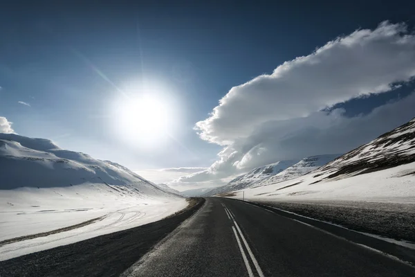 İzlanda'daki uzaktan Otoban