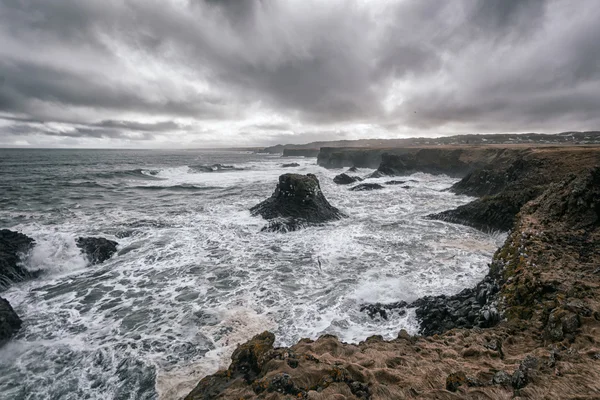 Pobřežní krajina na Islandu — Stock fotografie