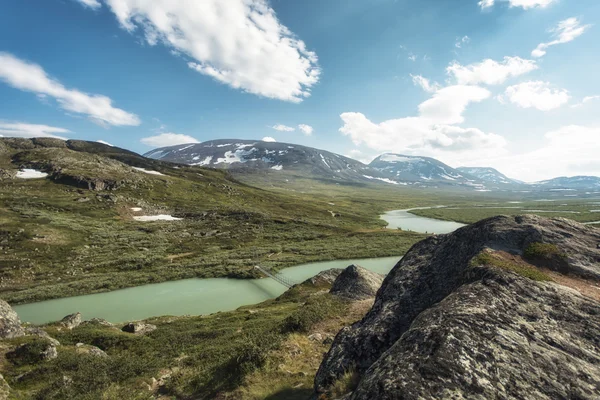 Paisaje en Laponia, Suecia — Foto de Stock