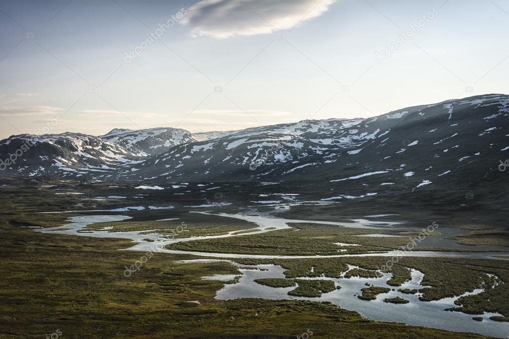 Landscape in Lapland, Sweden