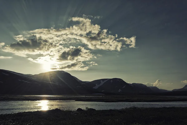 Landskapet i Lappland, Sverige — Stockfoto