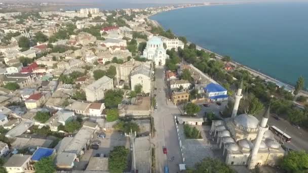 Ar da cidade. A Crimeia. Evpatoriya — Vídeo de Stock