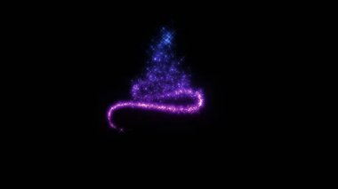 Siyah üzerine alfa üzerine peri tozu.