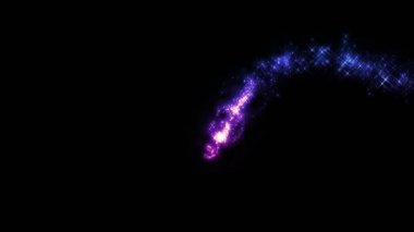 Siyah üzerine alfa üzerine peri tozu.