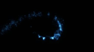 Siyah üzerine alfa üzerine peri tozu.