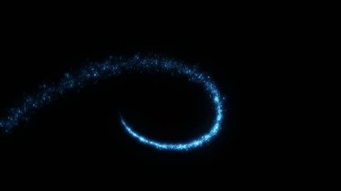 Siyah üzerine alfa üzerine peri tozu.