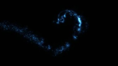 Siyah üzerine alfa üzerine peri tozu.