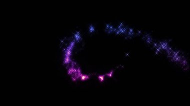 Siyah üzerine alfa üzerine peri tozu.