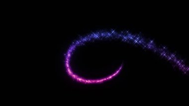 Siyah üzerine alfa üzerine peri tozu.