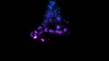 Siyah üzerine alfa üzerine peri tozu.