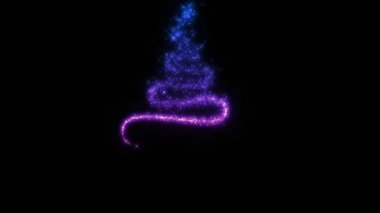 Siyah üzerine alfa üzerine peri tozu.