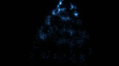 Siyah üzerine alfa üzerine peri tozu.