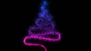 Siyah üzerine alfa üzerine peri tozu.