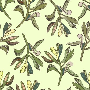 bitki desen sorunsuz rengi